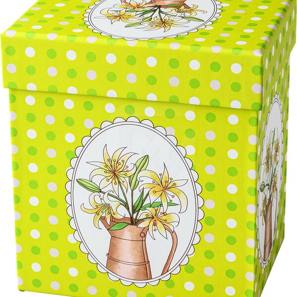 Кружка Цветы керамическая в подарочной упаковке