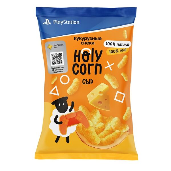 Снеки кукурузные Holy Corn Сыр 