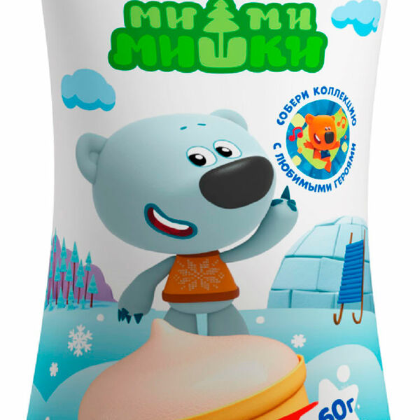 Мороженое Гроспирон Ми-ми-мишки Пломбир в вафельном стакане 12% 60г