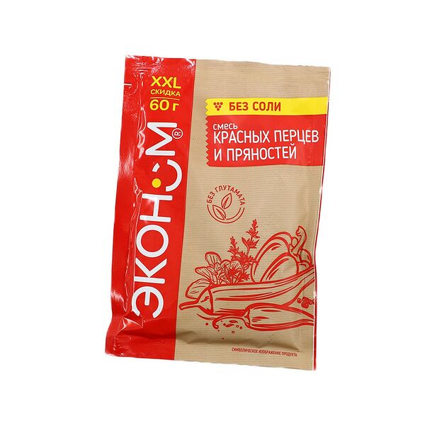 Приправа смесь красных перцев и пряностей Эконом 60г