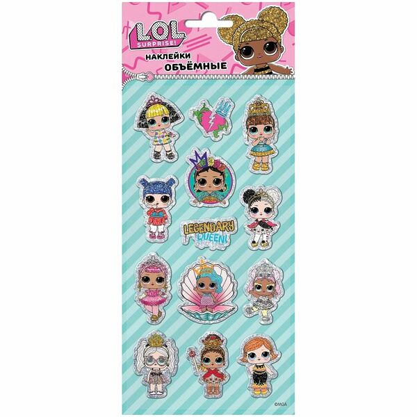 Наклейки ND Play объемные, в ассортименте