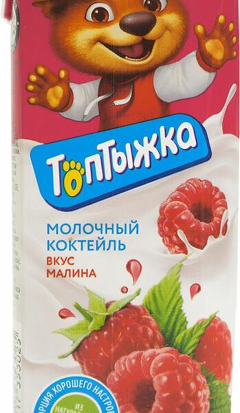 Коктейль молочный Топтыжка  малина ультрапастеризованный 3.2% 200мл