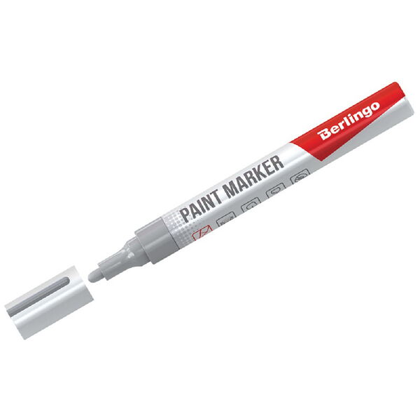Маркер-краска серебро, 2-4мм  BMk_02113 шт Berlingo