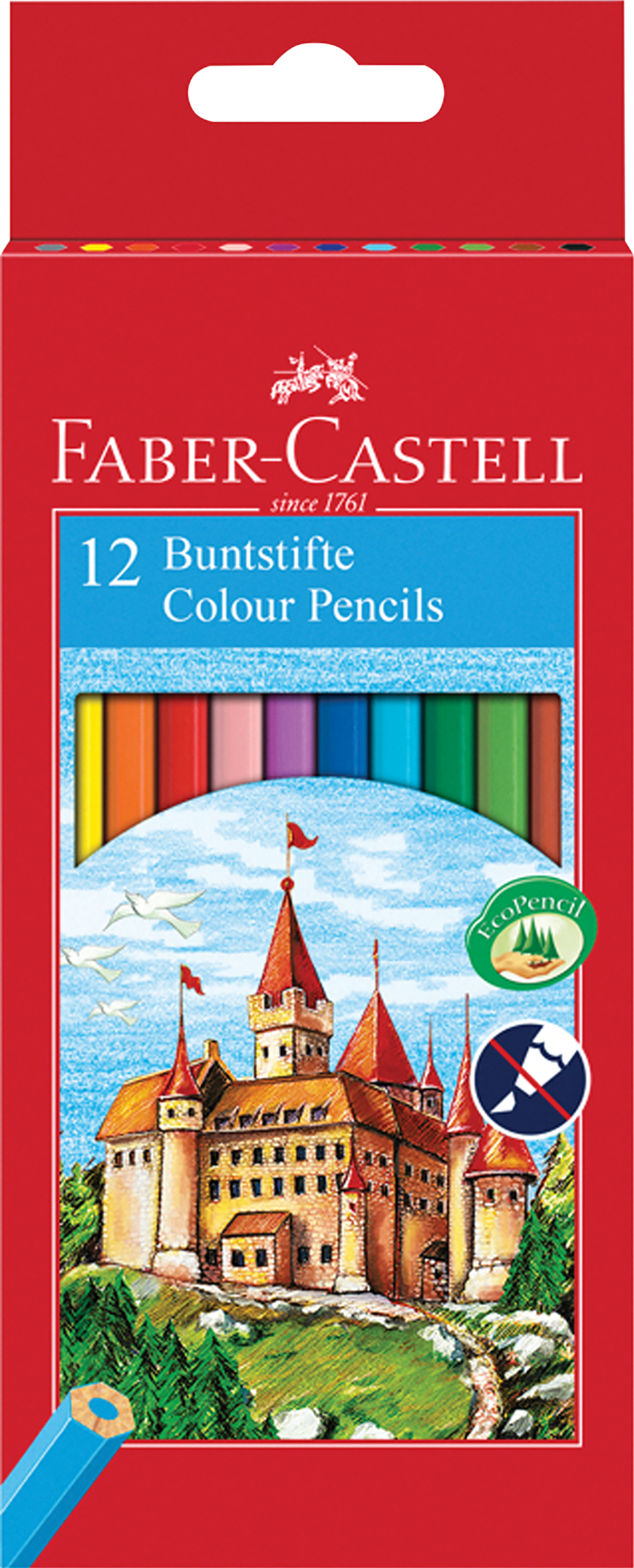 

Набор цветных карандашей FABER-CASTELL Замок, шестигранных, 12 цветов