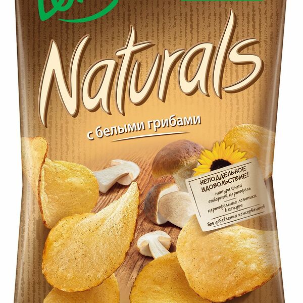Чипсы картофельные Lorenz Naturals с белыми грибами 100 г