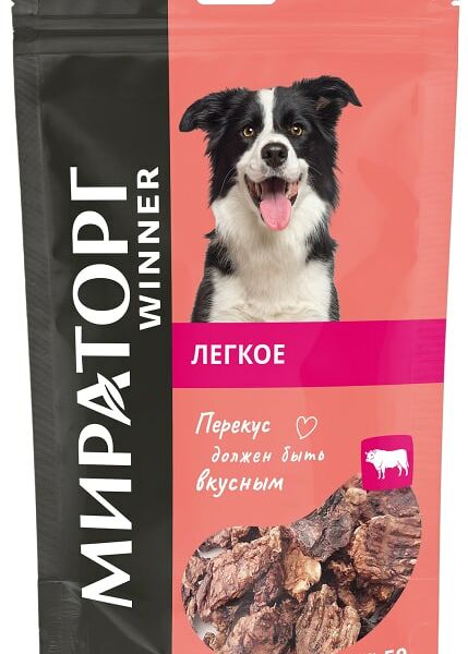 Лакомство для собак Мираторг легкое говяжье сушеное 50г