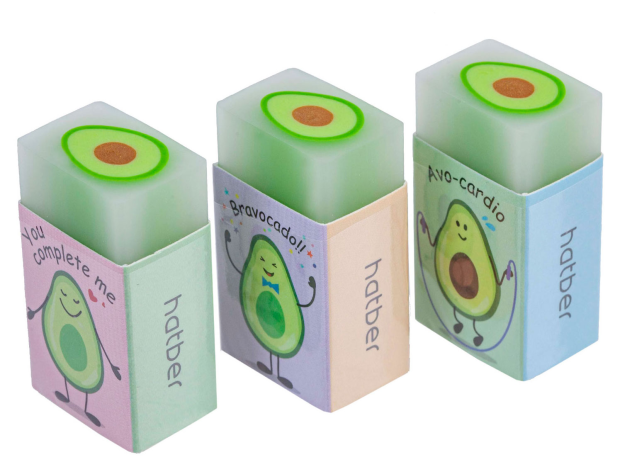 

Ластик PVC Hatber Avocado прямоугольный,1шт, в ассортименте