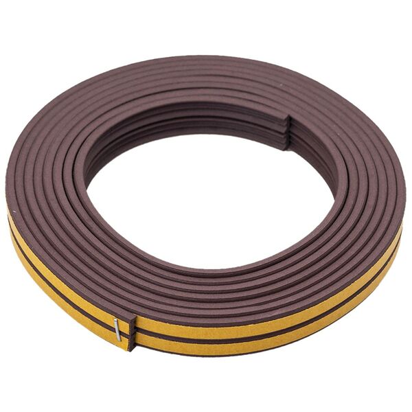 Уплотнитель резиновый PROFITRAST, профиль Е, 6м, коричневый