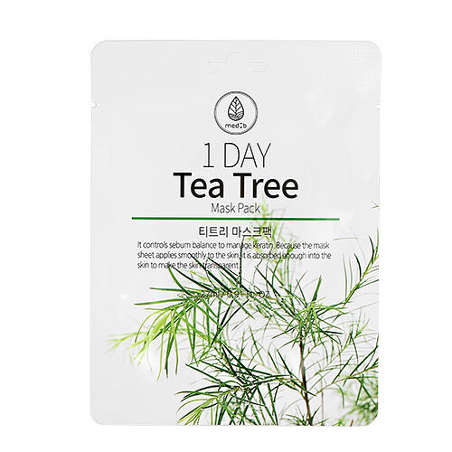 Маска для лица MED B 1 Day с экстрактом чайного дерева (успокаивающая) 27 мл