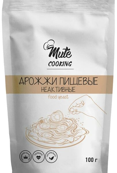 Дрожжи Mute Cooking пищевые неактивные в хлопьях 100г