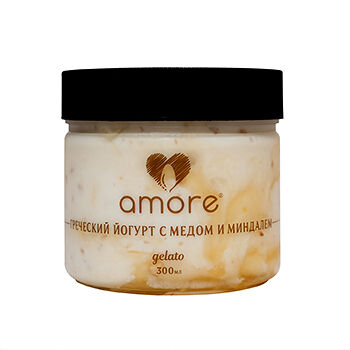 Мороженое Amore Греческий Йогурт с Медом и Миндалем 290г, Россия