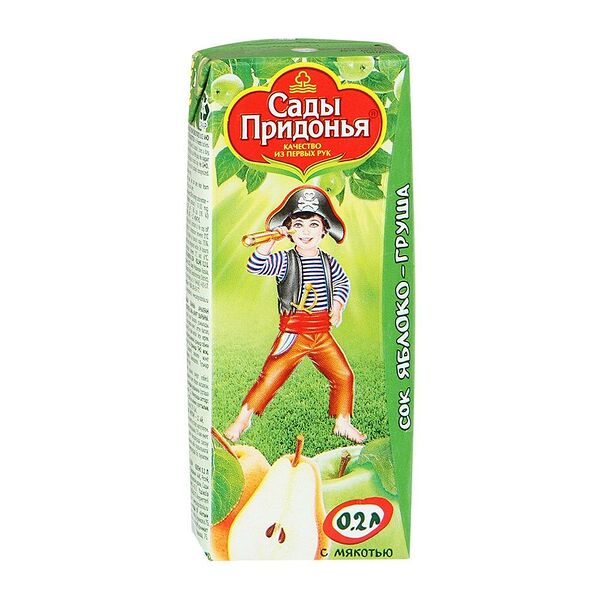 Сок Сады Придонья Яблоко-Груша с мякотью