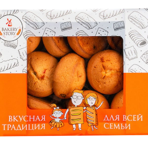Печенье Bakery Story сдобное Творожное с цукатами 450 г