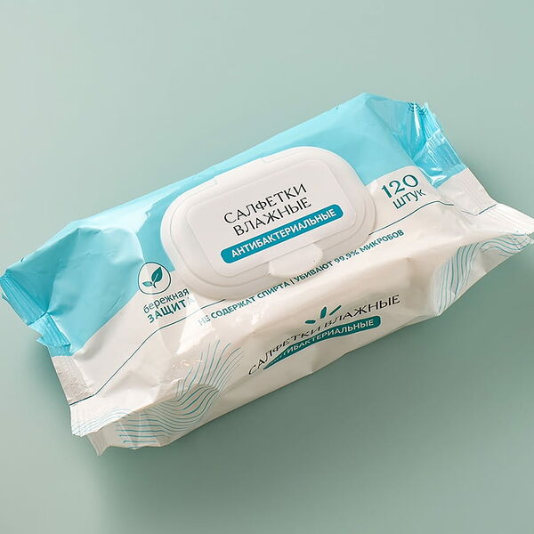 Влажные салфетки, 120 шт