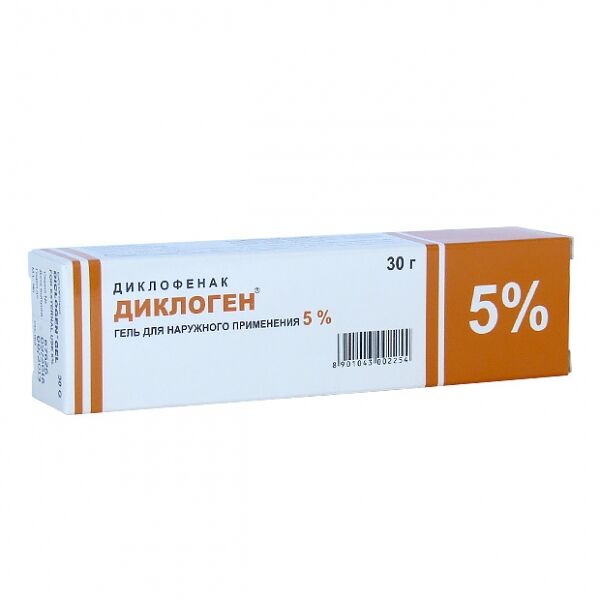 Диклоген гель 5% 30 г