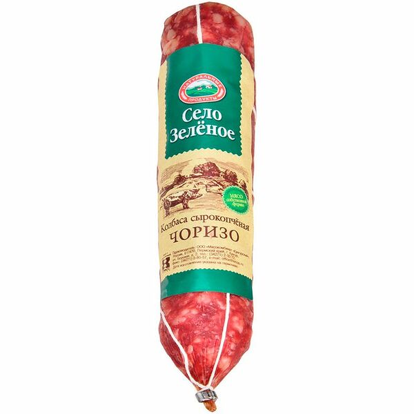 Колбаса сырокопчёная Село Зелёное Чоризо
