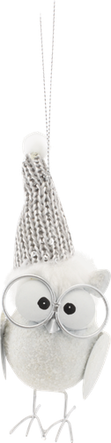 

Украшение елочное Совушка в очках металл 1 шт. дизайн в ассортименте