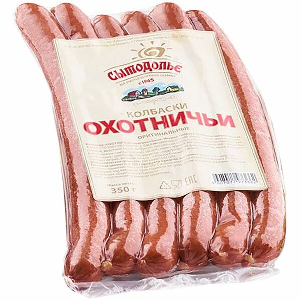 Колбаски Сытодолье охотничьи полукопченые