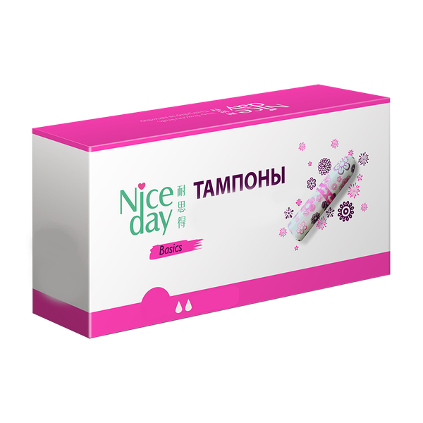 Тампоны Niceday Регуляр 2 капли, 16 шт