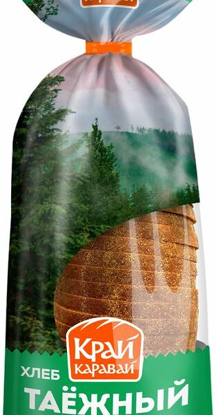 Хлеб Край Каравай Таёжный подовый, нарезка