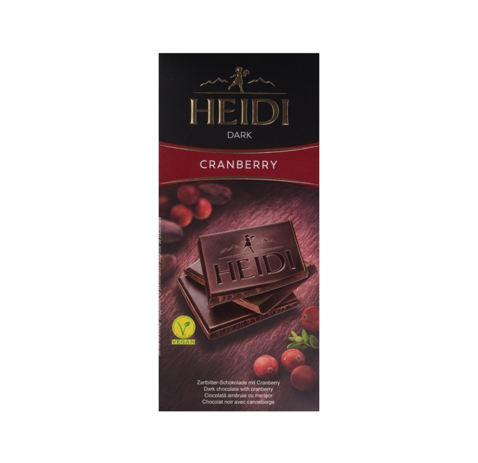 

Шоколад темный Heidi Dark Клюква