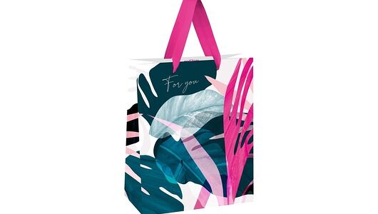 Пакет подарочный Meshu Dark leaves 18х23х10 см матовая ламинация