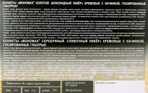 

Набор конфет Мономах ассорти 200 г