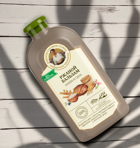 

Бальзам для тонких и ослабленных волос Рецепты бабушки Агафьи объем и сила ржаной 500 мл