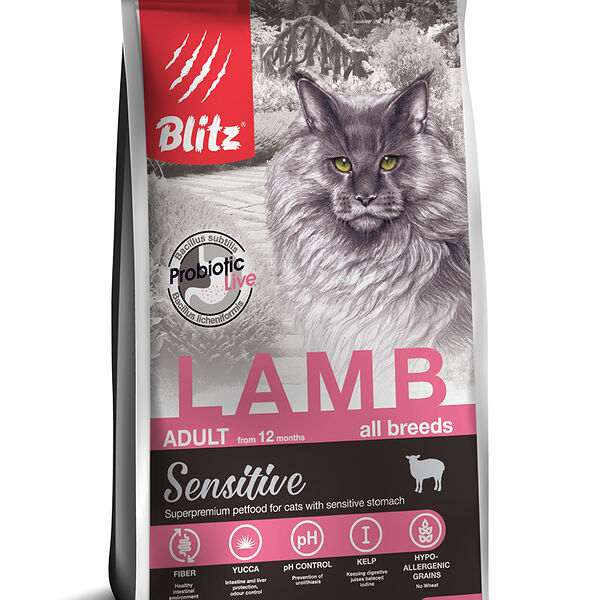 Blitz Adult Cats для взрослых кошек Ягненок