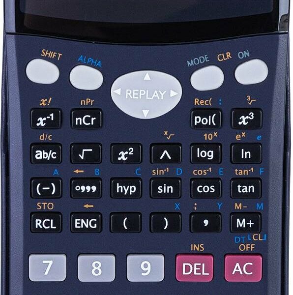 Калькулятор научный Deli E1705,10-р,2 стр,240 фун.,бат.,157x77мм,темн.син