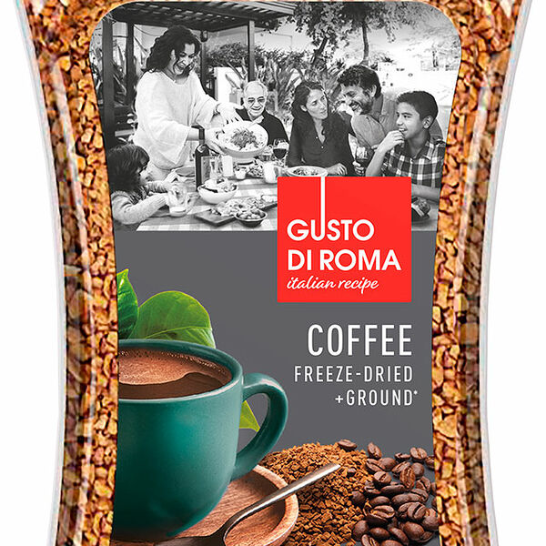 Кофе растворимый молотый Gusto di Roma сублимированный, 95 г