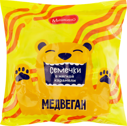 

Конфеты глазированные Медвеган Семечки в мягкой карамели 240 г