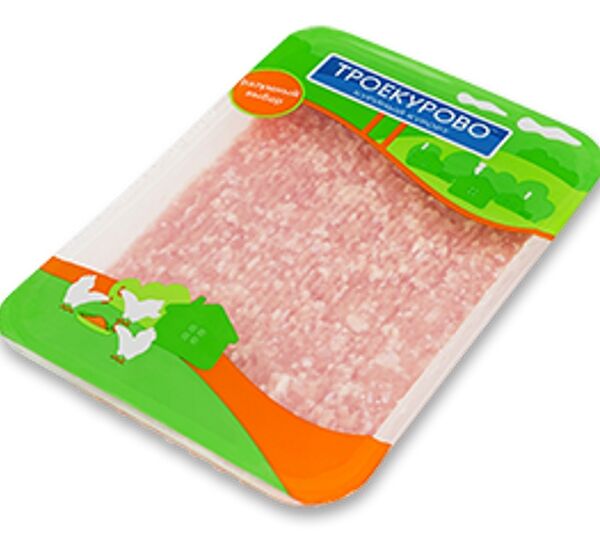 Фарш из цыплёнка-бройлера Троекурово филейный охлаждённый, 450г