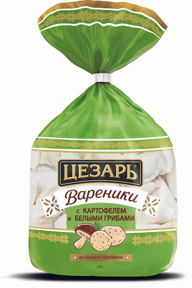 

Вареники Цезарь с картофелем и белыми грибами