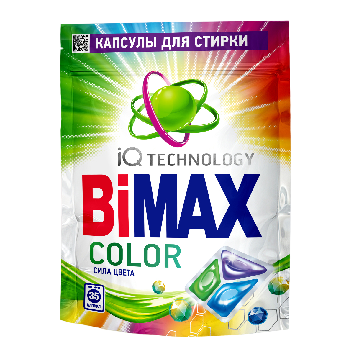 

Капсулы для стирки Bimax Color 35 шт.