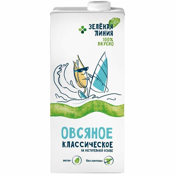 Напиток Овсяный Классический на растительной основе Зелёная Линия