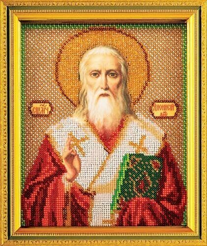 В346 Набор для вышивания бисером Кроше 'Св. Дионисий'12х14,5 см