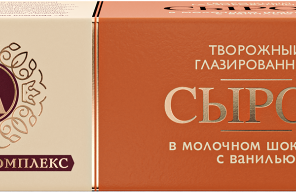 Сырок глазированный А.РОСТАГРОКОМПЛЕКС с ванилью в молочном шоколаде 26%, 50г