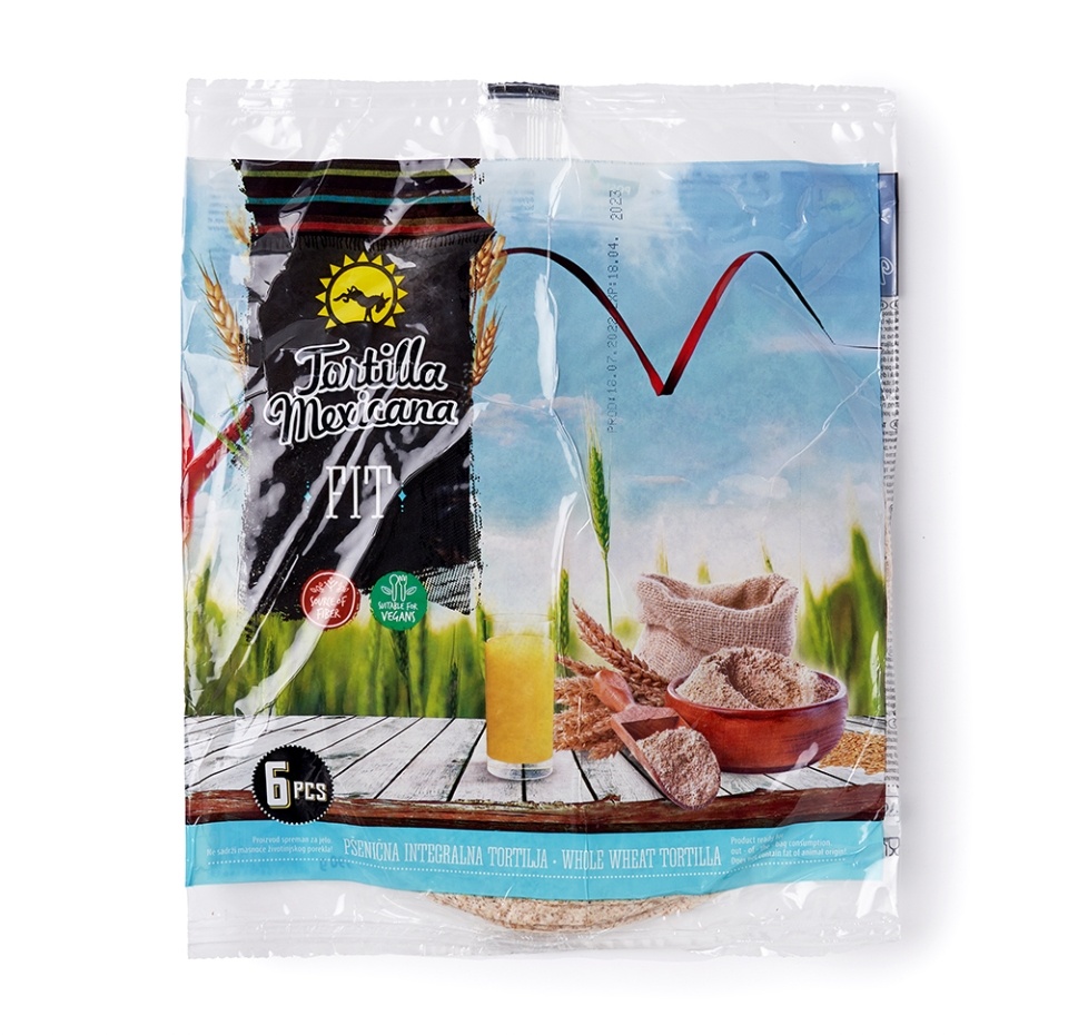 

Тортилья «Mexicana. Фитнесс» из цельнозерновой муки, PIP, 6 шт. в упаковке, 390 г, Сербия