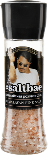 

Соль розовая #SALTBAE Гималайская, мельница, 350г