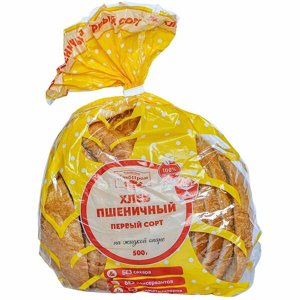 Хлеб подовый ХП УЛЬЯНОВСК Пшеничный, 1-й сорт, в нарезке