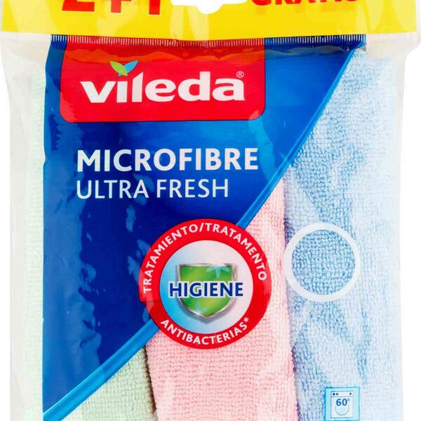 Набор салфеток из микрофибры Vileda Ultra Fresh, 3 шт.