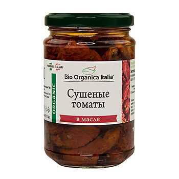 Томаты сушеные в масле, Bio Organica Italia, 314 мл/280 г, Италия