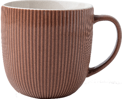 Кружка фактура-3 фарфор бежевая