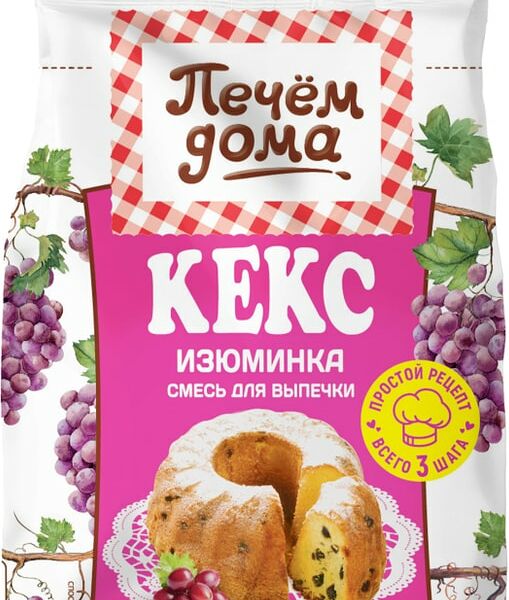 Смесь для выпечки Печем дома Кекс изюминка 300г