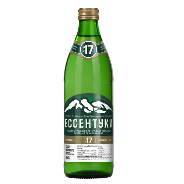 Вода Ессентуки №17 450 мл минеральная лечебно-столовая газированная