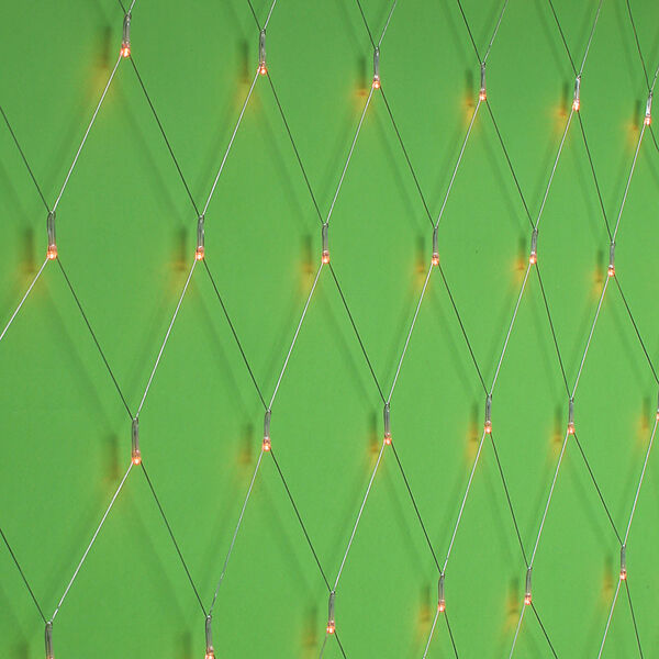 Сноу бум гирлянда эл. сеть 144led, 1,6x1,6м, розовое золото, пост.свечение, пвх прозр., 220в