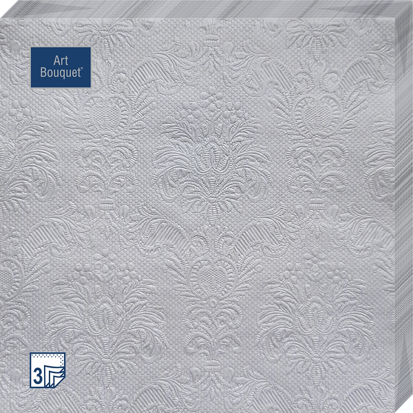 Салфетки Bouquet 33х33, 3 слоя, цвет камня барокко, 16 шт