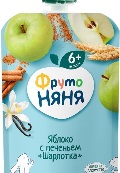 Пюре ФрутоНяня Шарлотка с 6 месяцев, 90г