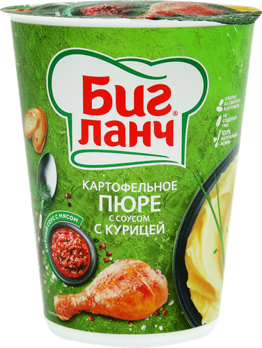 

Пюре картофельное быстрого приготовления Биг Ланч с курицей и гренками 50 г